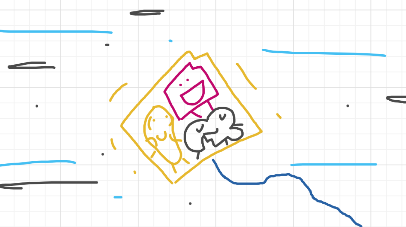 A panel from I've Been Everywhere, Man, episode nine of the Board Boards object show by Furretwalk/WalkingFurret.